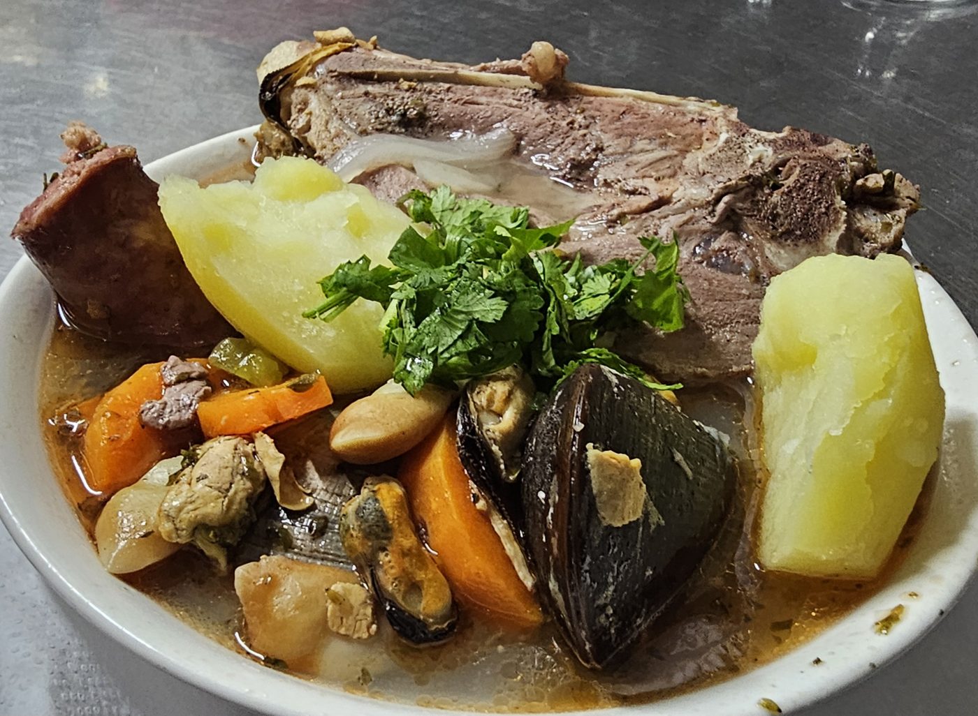 Cazuela de mariscos